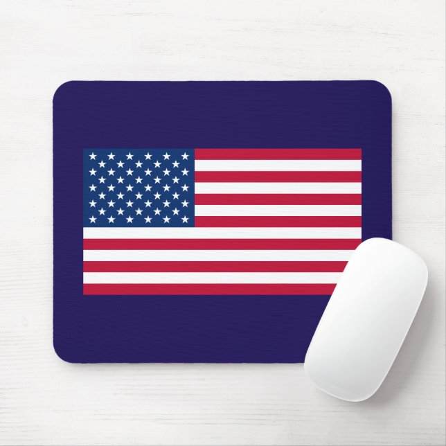 American Flag USA Mouse Pad (With Mouse)