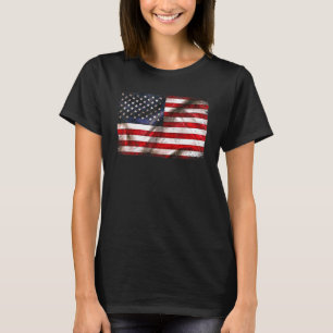 American Flag Usa Patriotic For Us Men Women Kids T-Shirt