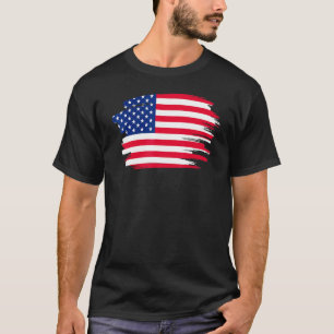 American Flag Usa Patriotic For Us Men Women Kids T-Shirt