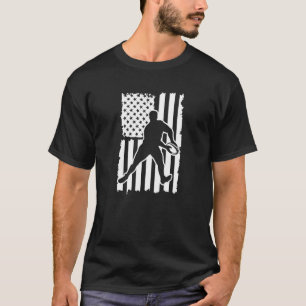 American Flag Usa Patriotic Rugby Player Rugby Coa T-Shirt