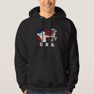 American Flag Usa Patriotic Sports American Flag A Hoodie