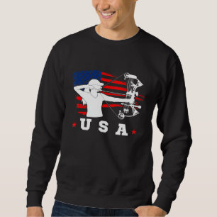 American Flag Usa Patriotic Sports American Flag A Sweatshirt