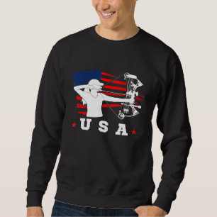 American Flag Usa Patriotic Sports American Flag A Sweatshirt
