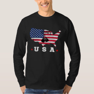 American Flag Usa Patriotic Sports American Flag B T-Shirt