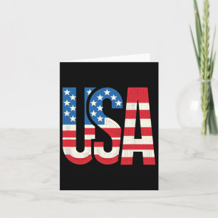 American Flag Usa Patriotic Us 4th Of July Card