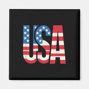 American Flag Usa Patriotic Us 4th Of July Magnet