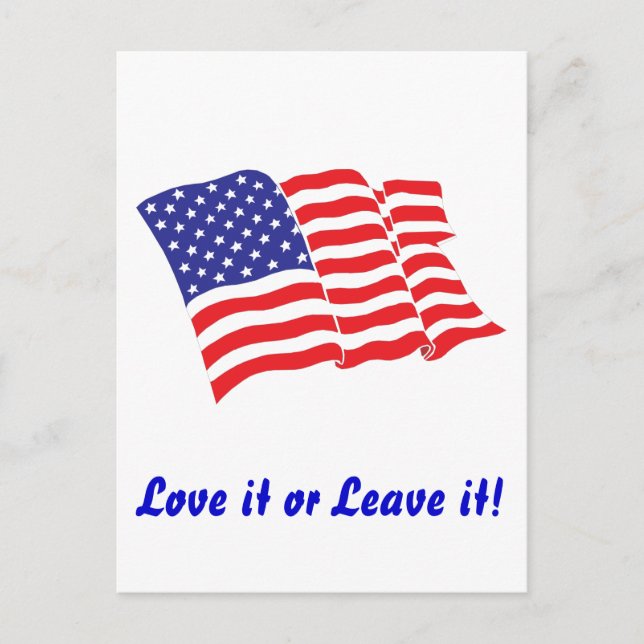 American-Flag/USA Postcard (Front)