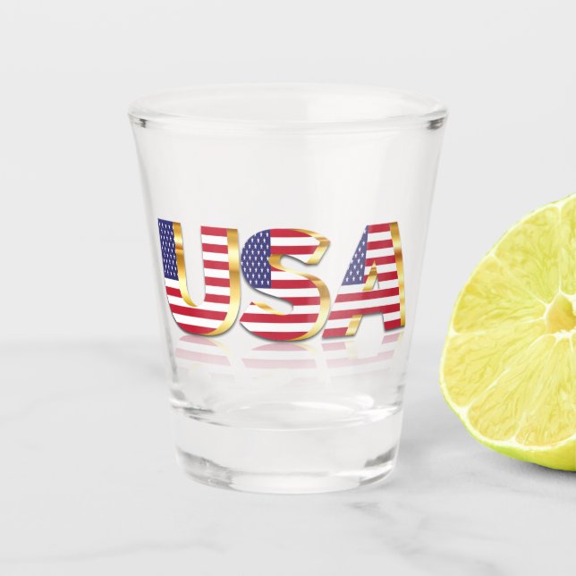 American Flag USA Shot Glas Shot Glass (Front)