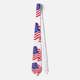 American Flag USA Tie