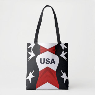 American Flag USA Tote Bag