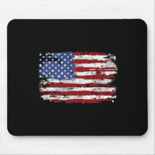 American Flag Usa United States Of America Us 4th Mouse Pad
