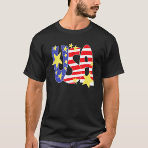 American Flag Usa United States Of America Us 4th T-Shirt