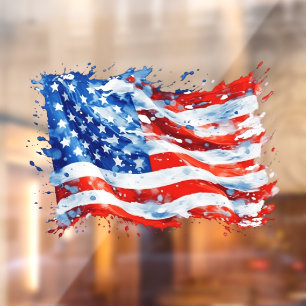 American Flag USA Watercolor 4th of July