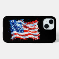 American Flag USA Watercolor 4th of July