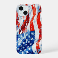 American Flag USA Watercolor 4th of July