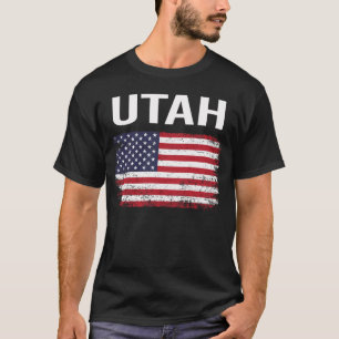 American Flag Utah T-Shirt