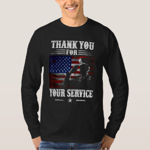 American Flag Veteran Day  Thank You Veterans  Vin T-Shirt