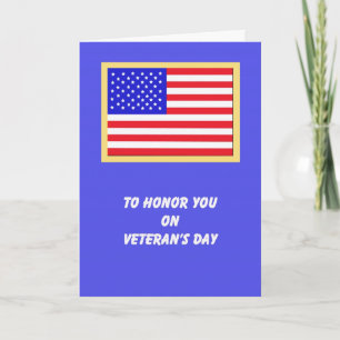 American Flag Veterans Day Cards