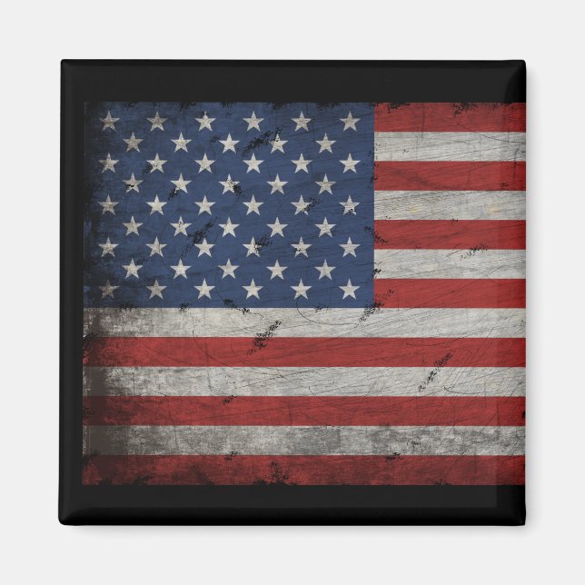 american flag vintage 4th of july  magnet (Front)