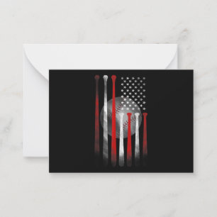 American Flag Vintage Baseball Card