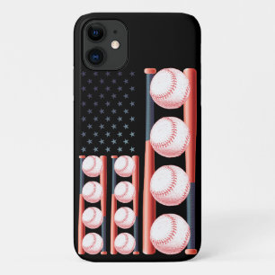 American Flag Vintage Baseball Flag Case-Mate iPhone Case