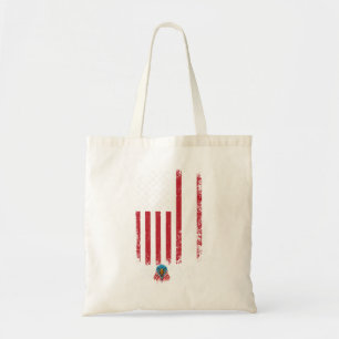 American Flag Vintage Design Trump 2024 Eagle Tote Bag
