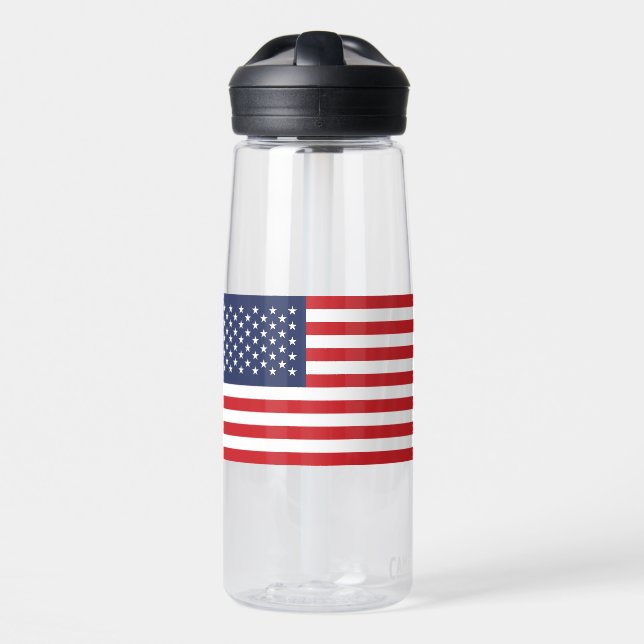American Flag Water Bottle (Front)