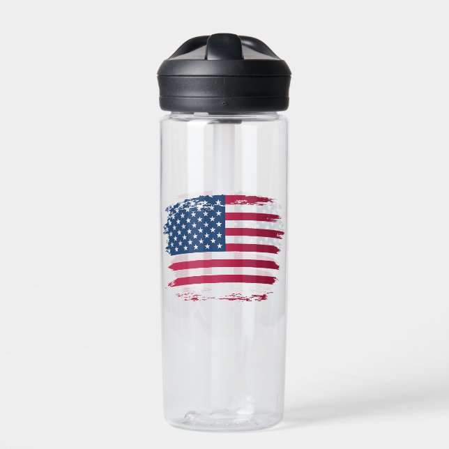 American flag water bottle (Front)