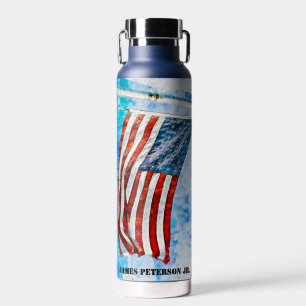 American Flag Water Bottle