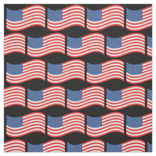 American Flag Wave Fabric