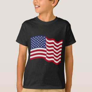 American Flag Waving T-Shirt