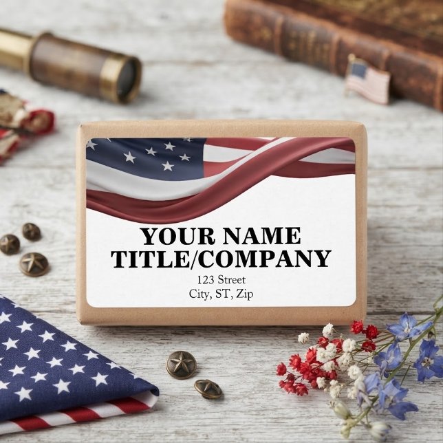 American Flag Wavy Company Name  (Creator Uploaded)
