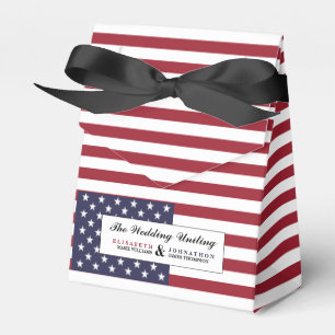 American Flag Wedding Favour Box