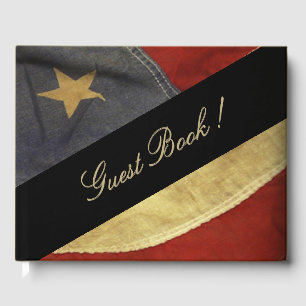 American Flag Wedding Guest Book
