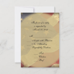 American Flag Wedding RSVP