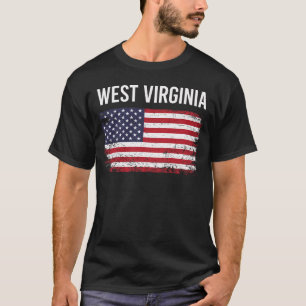 American Flag West Virginia T-Shirt