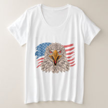 American Flag with An Eagle T-Shirt