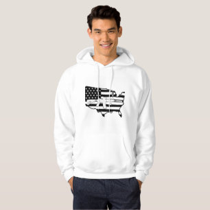 American Flag with AR gun hoodie