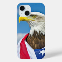 American Flag With Bald Eagle