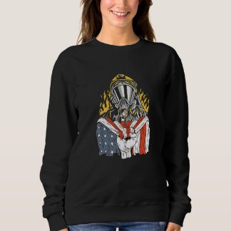 American Flag with Firefighter Premium Sweatshirt