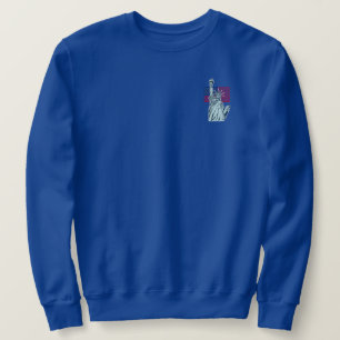 American Flag with Lady Liberty     Sweatshirt