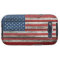 American Flag with Rough Wood Grain Effect
