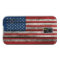 American Flag with Rough Wood Grain Effect