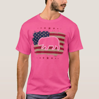American Flag Wombat T-Shirt