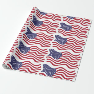 AMERICAN FLAG WRAPPING PAPER