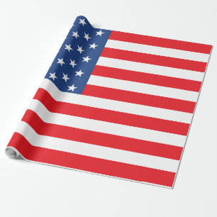American Flag Wrapping Paper