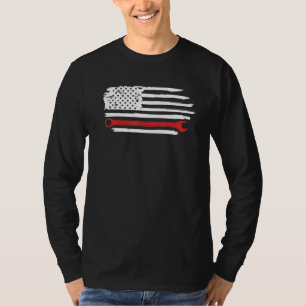 American Flag Wrenches Mechanic Patriotic Handyman T-Shirt
