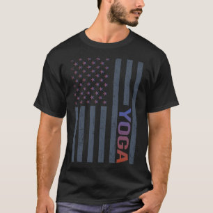 American Flag Yoga T-Shirt