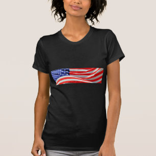American Flag, you can add text and upload photos T-Shirt