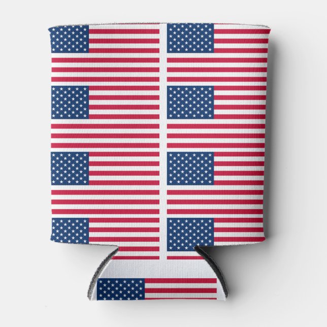 American Flags Can Cooler USA Patriotic (Front)